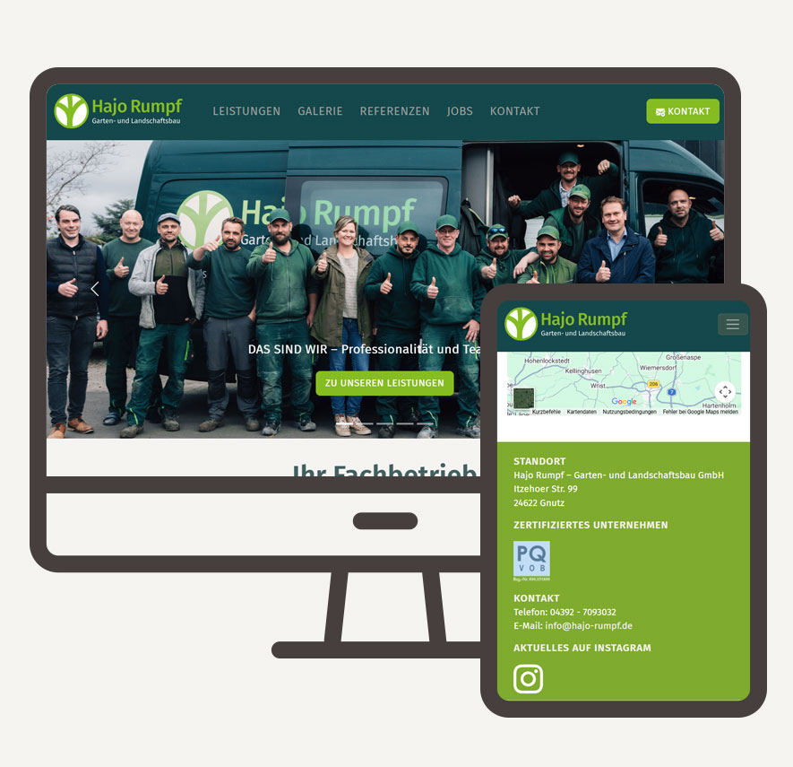 Hajo Rumpf - Garten- und Landschaftsbau - Webdesign