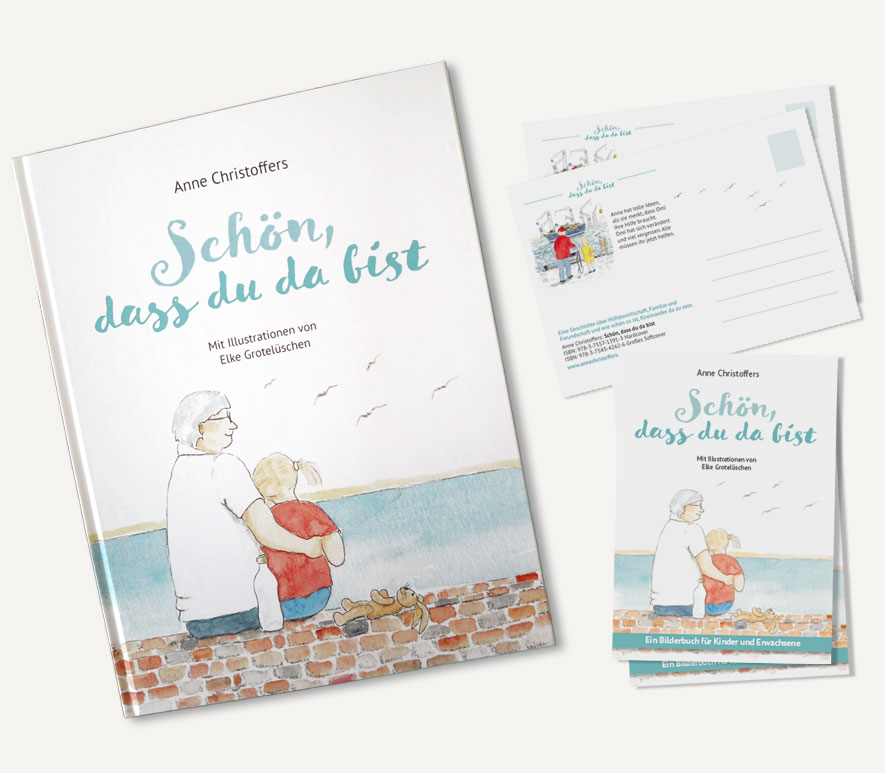 Schön, dass du da bist - Buchgestaltung